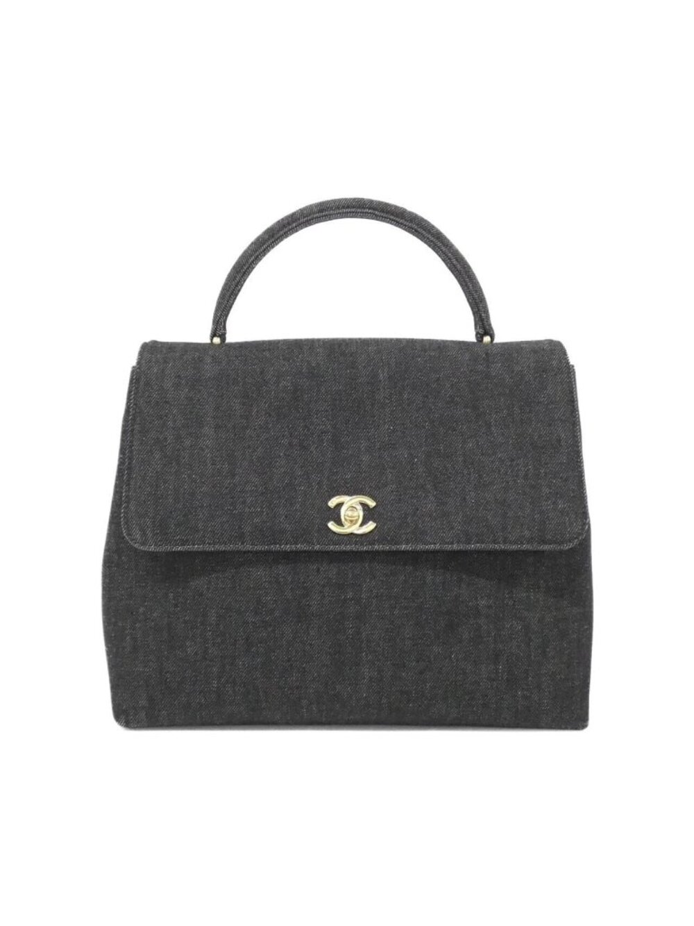Chanel Vintage Bag Handbag Black